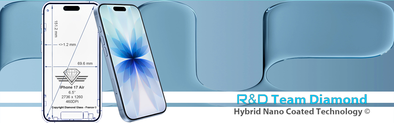 Comparatif exclusif taille des surface tactile &eacute;crans iPhone 17 en 2025